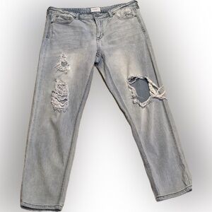 CELEBRITY PINK DISTRESSED JEANS GIRL FRIEND denim medium size 11